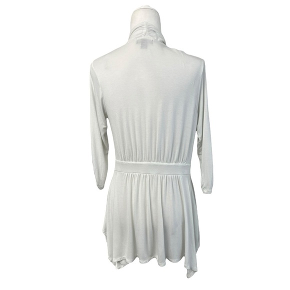 AB Studio Women's Off White Cardigan Sweater - Picture 4 of 11